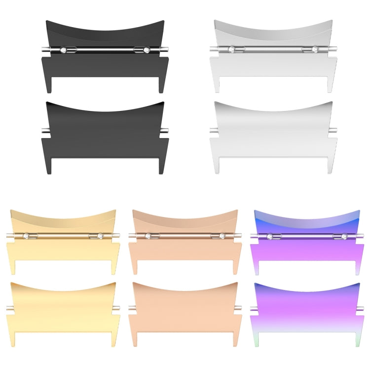 1 Pair Stainless Steel Metal Watch Band Connector, For Samsung Galaxy Watch 6 / 6 Classic