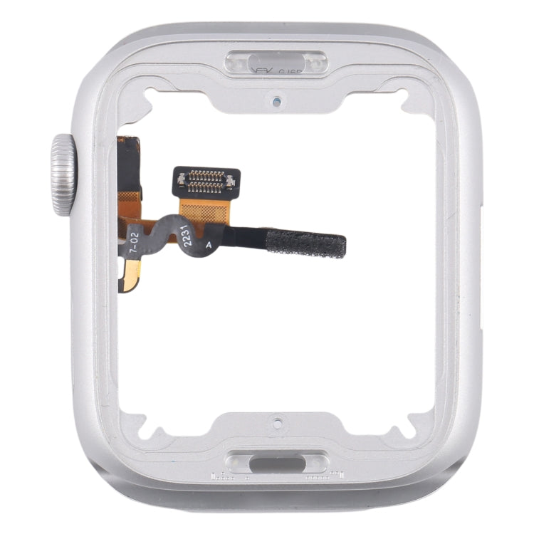 Aluminium Alloy Middle Frame Bezel Plate with Crown Spin Axis Flex Cable, For Apple Watch Series 8 / 9 45MM LTE, For Apple Watch Series 8 / 9 45MM GPS, For Apple Watch Series 8 / 9 41MM LTE, For Apple Watch Series 8 / 9 41MM GPS