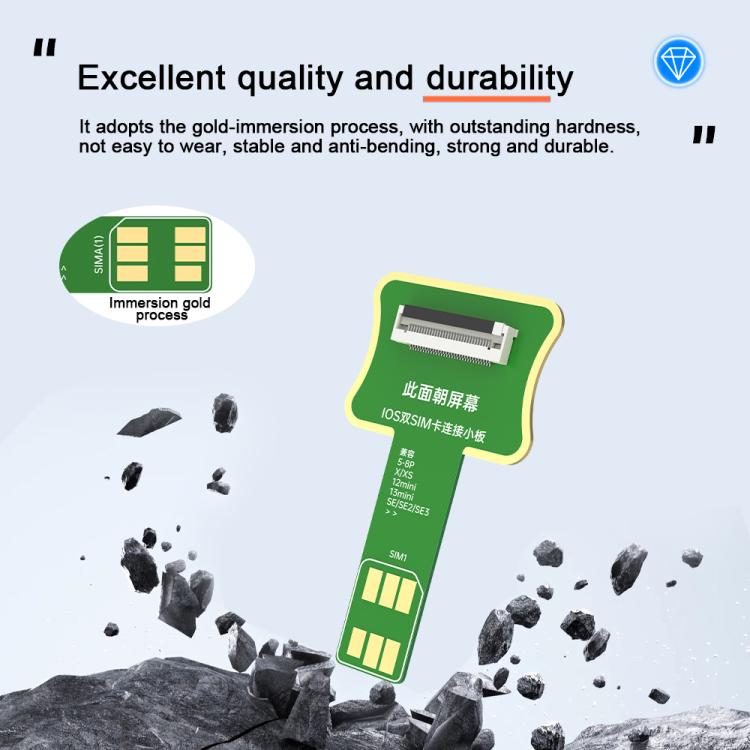 JCID V1S Pro / V1SE SIM Card Holder Testing Set for iPhone 5-16 / Android SIM + TF Card