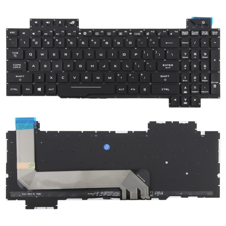 US Version Backlit Laptop Keyboard for Asus FX63 FX63V FX503VM FX503VD ZX63VE FZ63V GL503VS