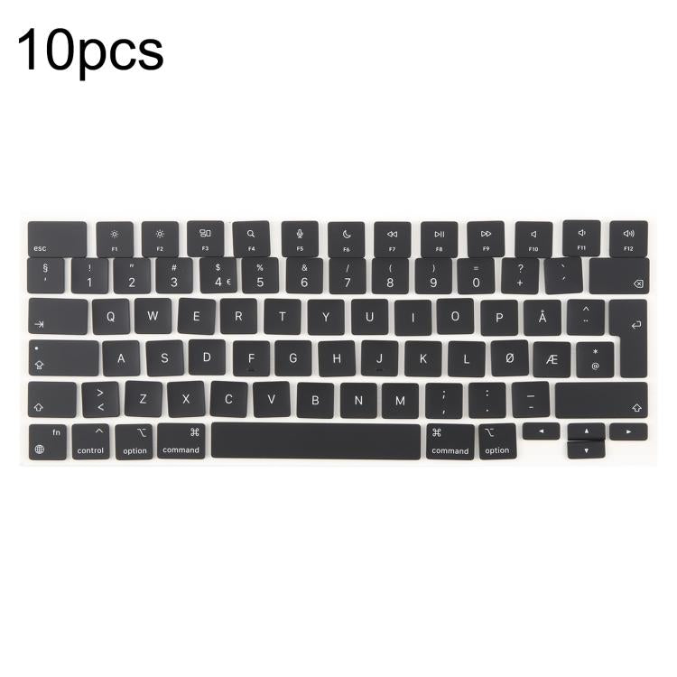 For MacBook A2681 A2941 A3113  A3114 10pcs UK Big Enter Version Keycaps