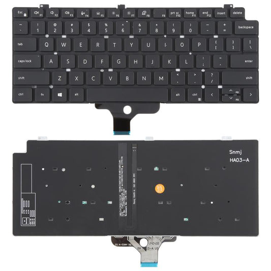 US Version Backlit Laptop Keyboard for Dell LATITUDE P33S 13-7300 7310