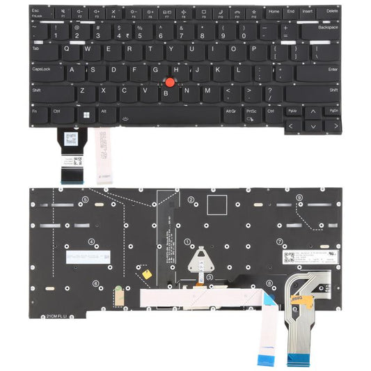 US Version Backlit Laptop Keyboard with Pointing for Lenovo ThinkPad T14s Gen 2 P1 GEN4 X1 Extreme Gen4