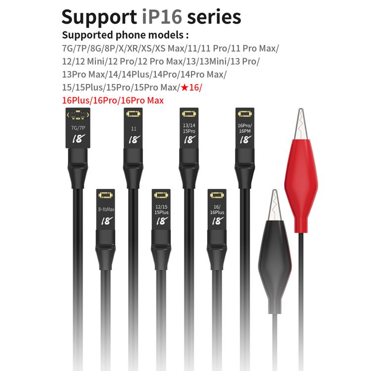 18 Kinds Motherboard Repair Power Boot Cable for iPhone 7-16 Pro Max