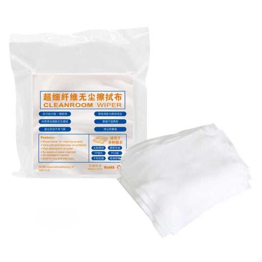 50 in 1 Anti-static 4 inch Ultra-fine Dust-free Wiping Cloth