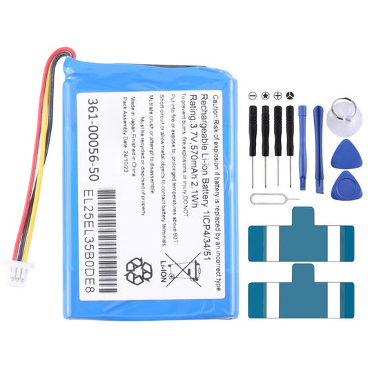 For Garmin Drive50LM/51LMT/52LMGPS 361-00056-50 570mAh Battery Replacement