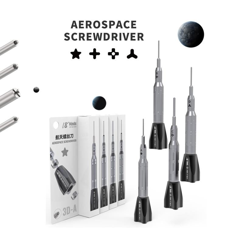 18 Kinds Aerospace 3D Anti-Slip Magnetic Screwdriver