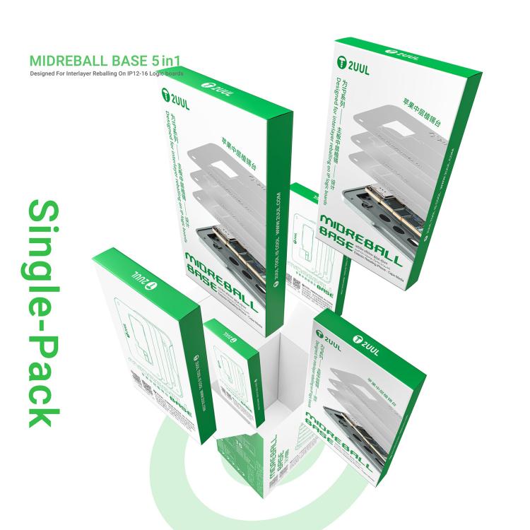 2UUL BH13 Midreball Base Logic Board BGA Reballing Platform Set for iPhone 12-16 Pro Max