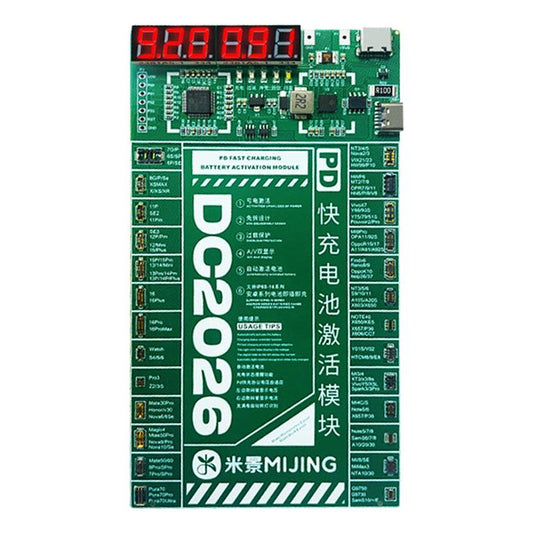 Mijing DC2026 PD Fast Charging Battery Activation Module for iPhone 6S-16 Pro Max & Most Android Phones