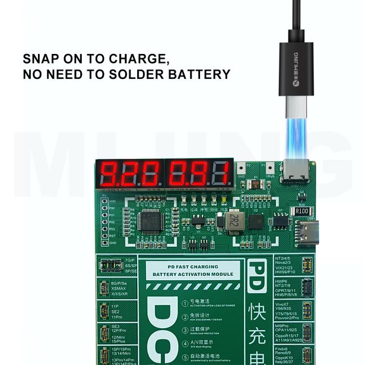 Mijing DC2026 PD Fast Charging Battery Activation Module for iPhone 6S-16 Pro Max & Most Android Phones