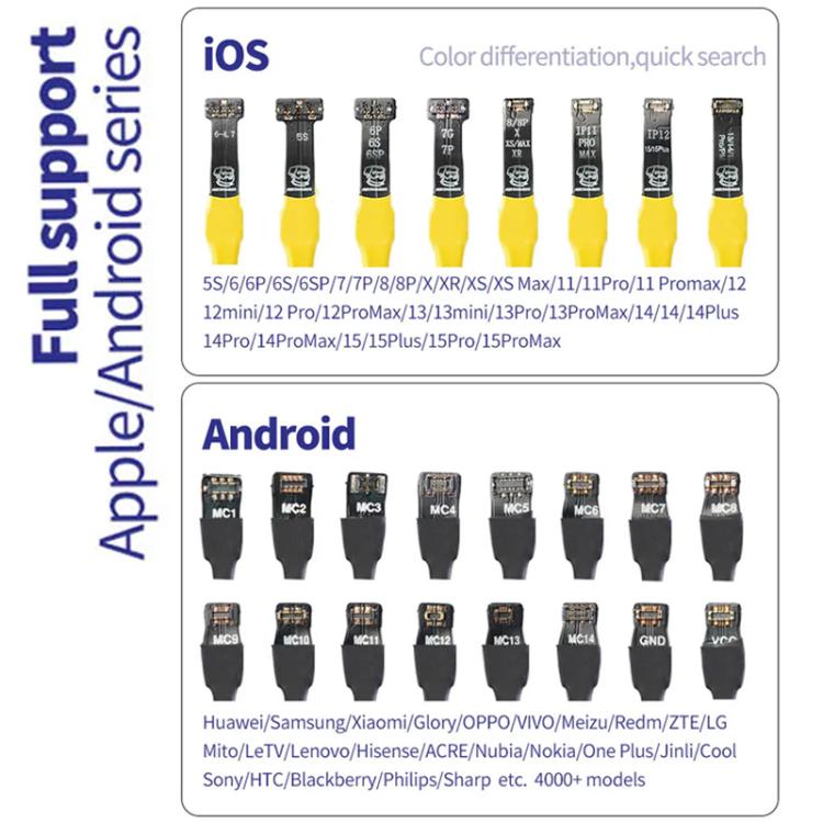 Mechanic S24 Max Boot Control Power Supply Test Cable for iPhone 5S to 16 Pro Max / Android