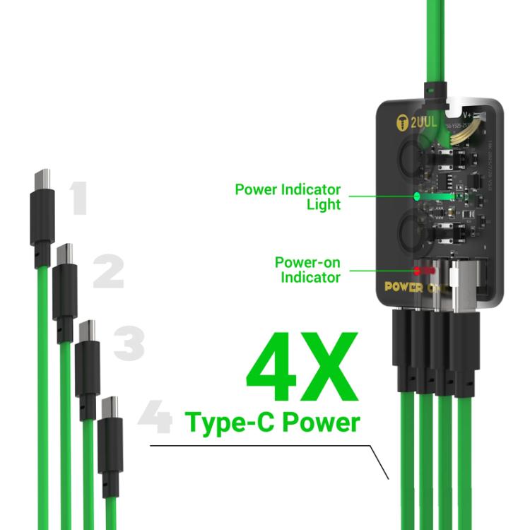 2UUL PW09 Power One Power Supply Test Cable for iPhone 12-16 Pro Max