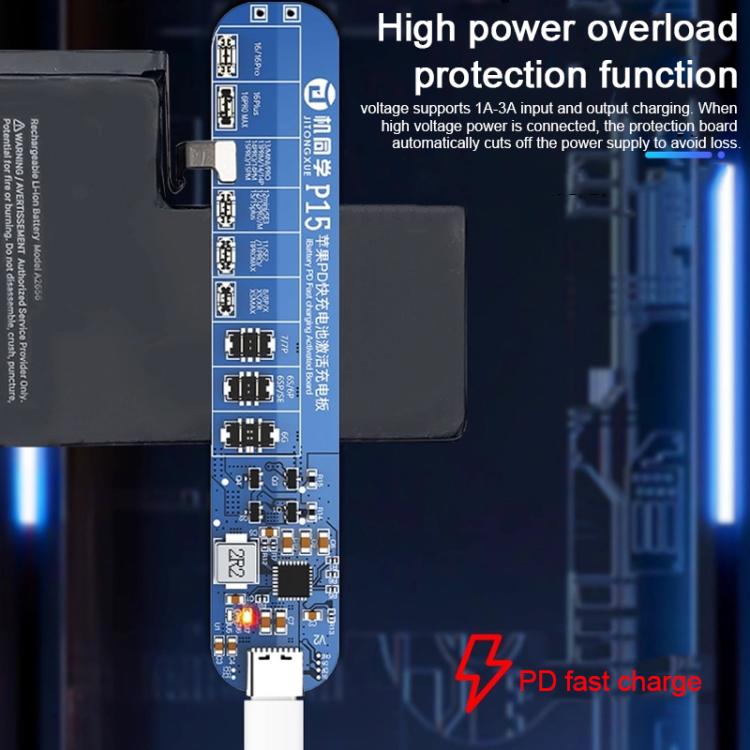 JTX P15 Disassembly-Free Battery Charging Activation Board with PD Charging for iPhone 6-16 Pro Max