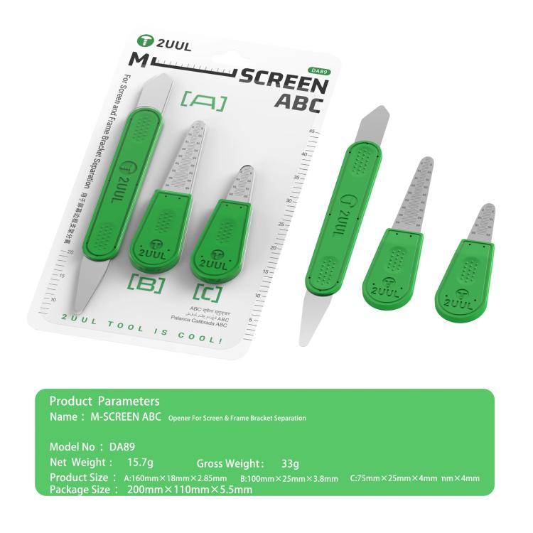 2UUL DA98 M-Screen ABC Opener For Screen & Frame Bracket Separation