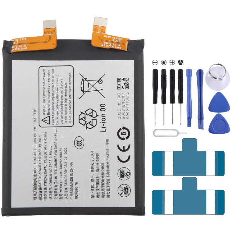 Battery, For ZTE nubia Z70 Ultra 6000mAh Li3959t45P8h916553, For ZTE nubia Z50 NX711J 5000mAh Li3949T44P8h806459