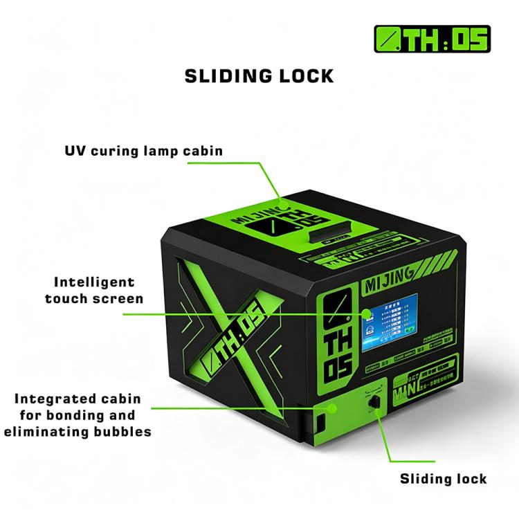 MIJING TH05 8 inch 5 in 1 Laminating / Defoaming / UV Curing All-in-One Machine, EU Plug, US Plug