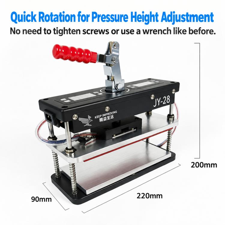 JY-28 Upper and Lower Heating Professional Phone Repair Pressure Holding Station, EU Plug, US Plug