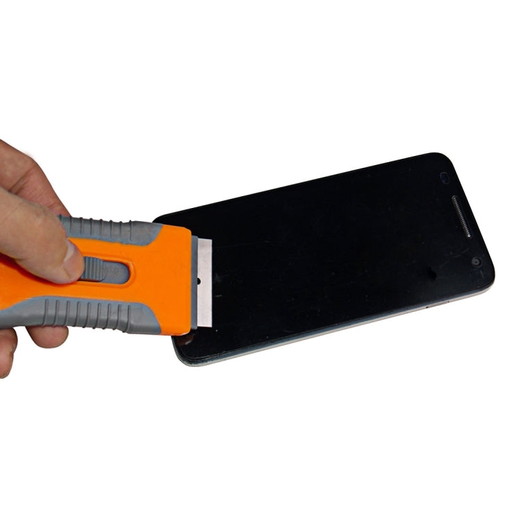 2 in 1 Phone LCD Screen Scraping Remover UV OCA Knife Repair Tools with Metal & Plastic Blade, 2 in 1 (Metal & Plastic Blade)