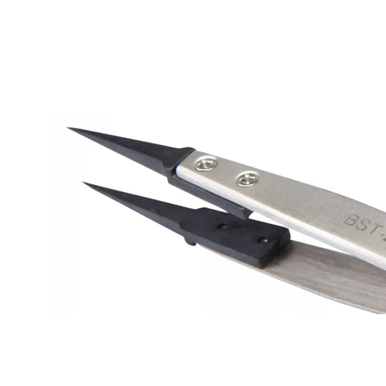 BEST BST-259A Stainless Steel Snti Static Tweezer, BST-259A