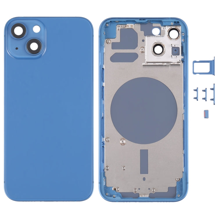 Back Housing Cover with SIM Card Tray & Side Keys & Camera Lens for iPhone 13, For iPhone 13(with Card Tray & Side Keys), For iPhone 13(with SIM Card Tray & Side Keys), For iPhone 13