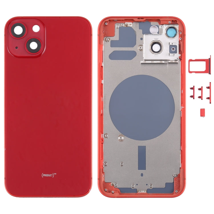 Back Housing Cover with SIM Card Tray & Side Keys & Camera Lens for iPhone 13, For iPhone 13(with Card Tray & Side Keys), For iPhone 13(with SIM Card Tray & Side Keys), For iPhone 13