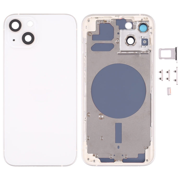 Back Housing Cover with SIM Card Tray & Side Keys & Camera Lens for iPhone 13, For iPhone 13(with Card Tray & Side Keys), For iPhone 13(with SIM Card Tray & Side Keys), For iPhone 13