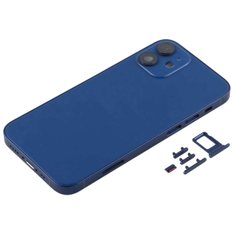 Back Housing Cover with SIM Card Tray & Side Keys & Camera Lens for iPhone 12 mini(Green)
