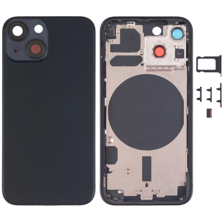 Back Housing Cover with SIM Card Tray & Side Keys & Camera Lens for iPhone 13 Mini