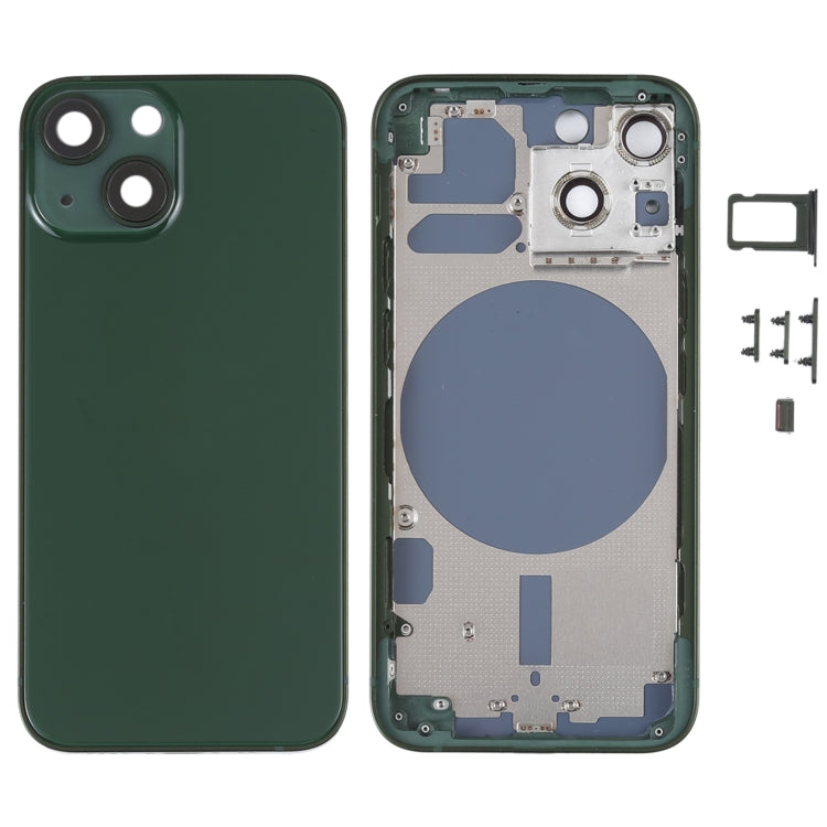 Back Housing Cover with SIM Card Tray & Side Keys & Camera Lens for iPhone 13 Mini, For iPhone 13 Mini