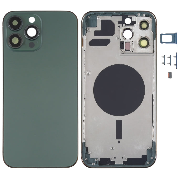 Back Housing Cover with SIM Card Tray & Side Keys & Camera Lens for iPhone 13 Pro Max