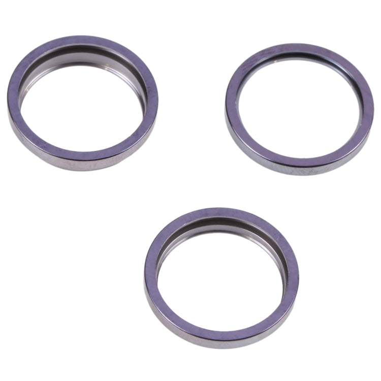 For iPhone 14 Pro Max 3PCS Rear Camera Glass Lens Metal Outside Protector Hoop Ring