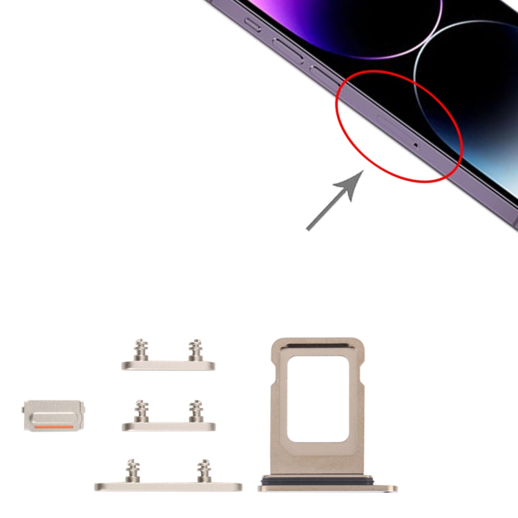 SIM Card Tray + SIM Card Tray + Side Keys for iPhone 14 Pro Max