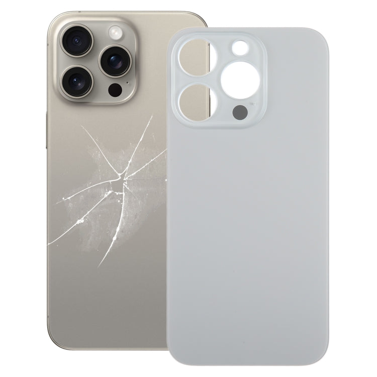 For iPhone 15 Pro Easy Replacement Big Camera Hole Glass Back Battery Cover, For iPhone 15 Pro(Not Disassemble)