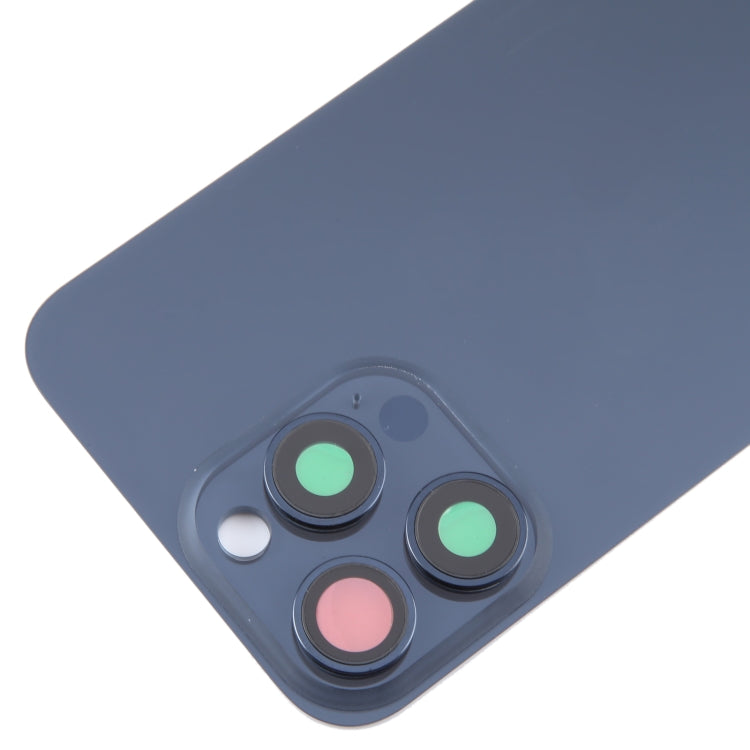 For iPhone 15 Pro Max Glass Battery Back Cover with Camera Lens Cover, For iPhone 15 Pro Max (with Camera Cover)