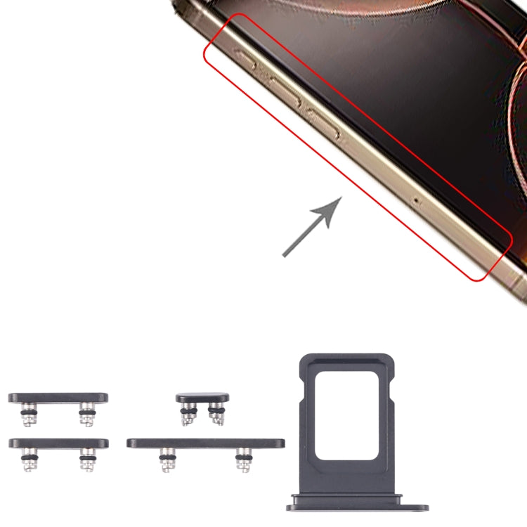 For iPhone 16 Pro Max Original SIM Card Tray + Side Keys