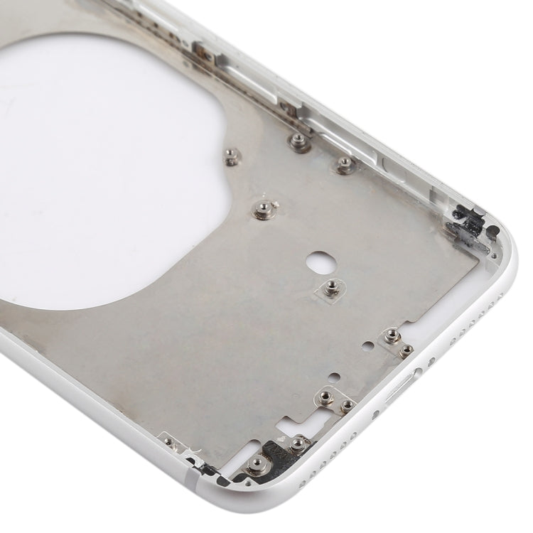 Transparent Back Cover with Camera Lens & SIM Card Tray & Side Keys for iPhone 8