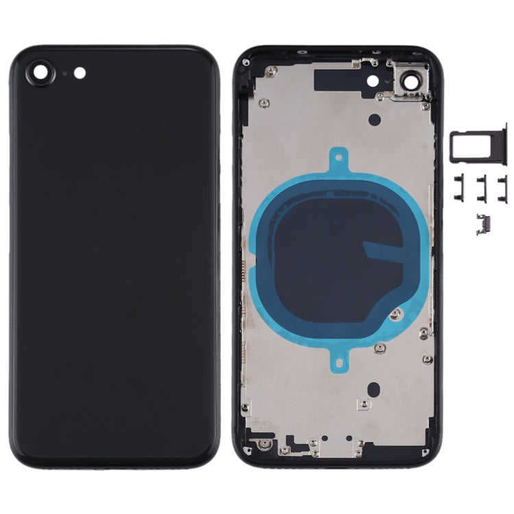 Battery Back Cover with Camera Lens Cover & SIM Card Tray & Side keys for iPhone SE 2020, For iPhone SE 2020, For iPhone SE 2020 (with Camera Lens)