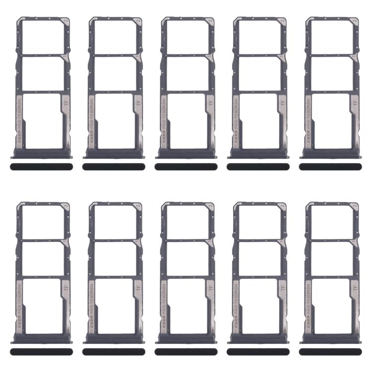 For Xiaomi Redmi 14C 4G 10pcs Original SIM Card Tray + SIM Card Tray + Micro SD Card Tray, For Xiaomi Redmi 14C 4G(Original)