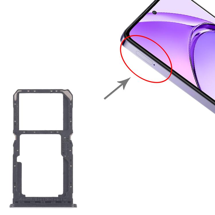 For OPPO A80 5G CPH2639 10pcs Original SIM Card Tray + SIM Card Tray / Micro SD Card Tray