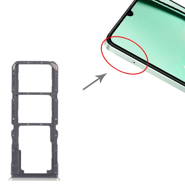 For Realme Note 60x 4G RMX3938 10pcs Original SIM Card Tray + SIM Card Tray + Micro SD Card Tray