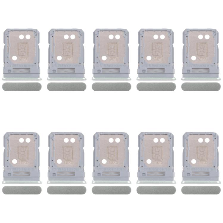 For Realme 12+ 5G RMX3867 10pcs Original SIM Card Tray + SIM Card Tray / Micro SD Card Tray, For Realme 12+ 5G(Original), For Realme 12+ 5G(Original,Light Green)