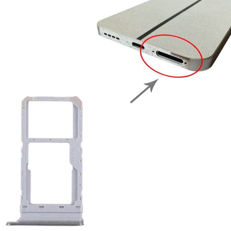 For Realme 12 5G RMX3999 10pcs Original SIM Card Tray + SIM Card Tray / Micro SD Card Tray