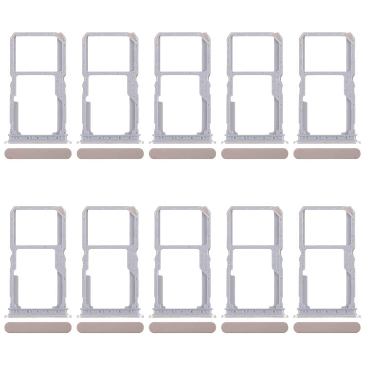 For Realme 14x India 10pcs Original SIM Card Tray + SIM Card Tray / Micro SD Card Tray