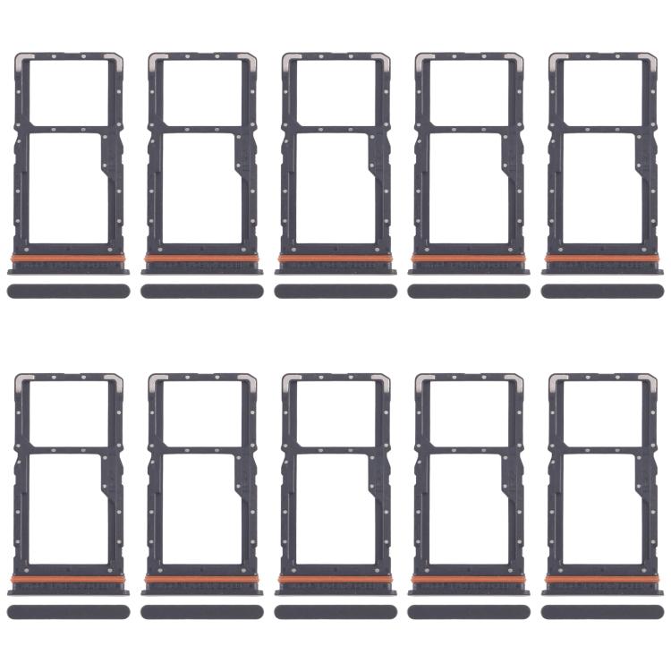 For Xiaomi Poco M6 Plus 10pcs Original SIM Card Tray + SIM Card Tray / Micro SD Card Tray