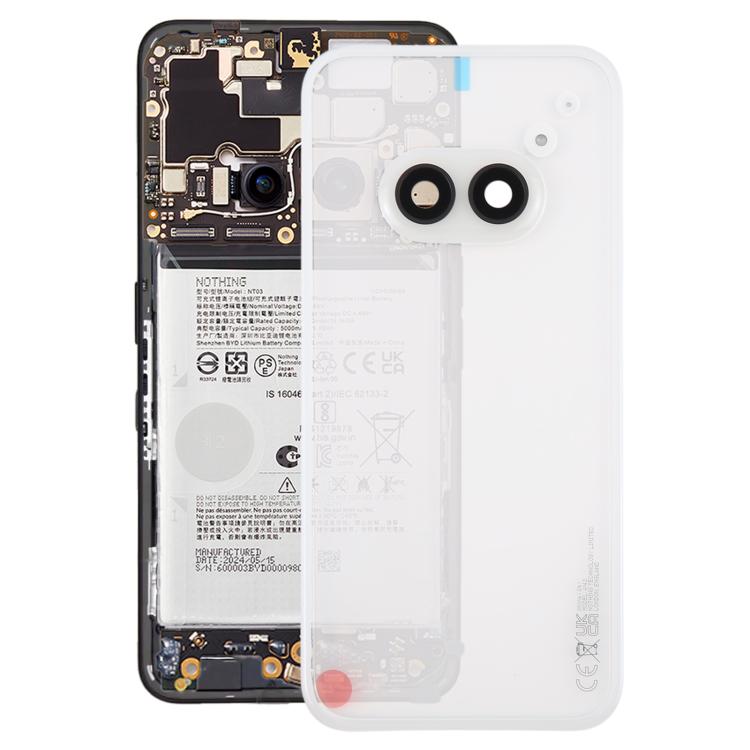 For Nothing Phone 2a Plus Original Transparent Back Cover with Camera Lens Cover