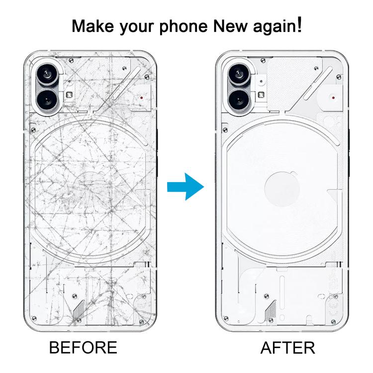 For Nothing Phone 1 Original Transparent Back Cover with Camera Lens Cover
