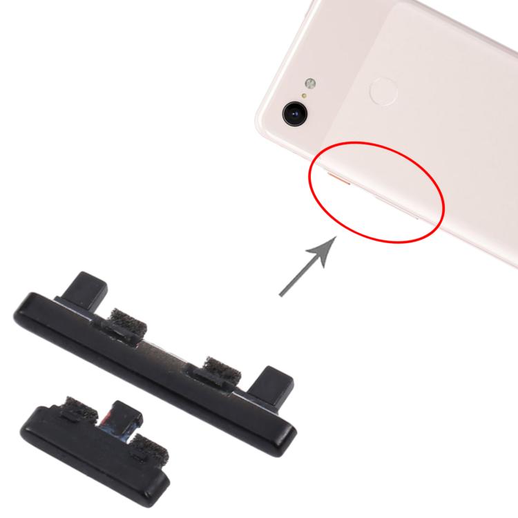 For Google Pixel 3a 1set Original Power Button + Volume Control Button, For Google Pixel 3 XL(Original)