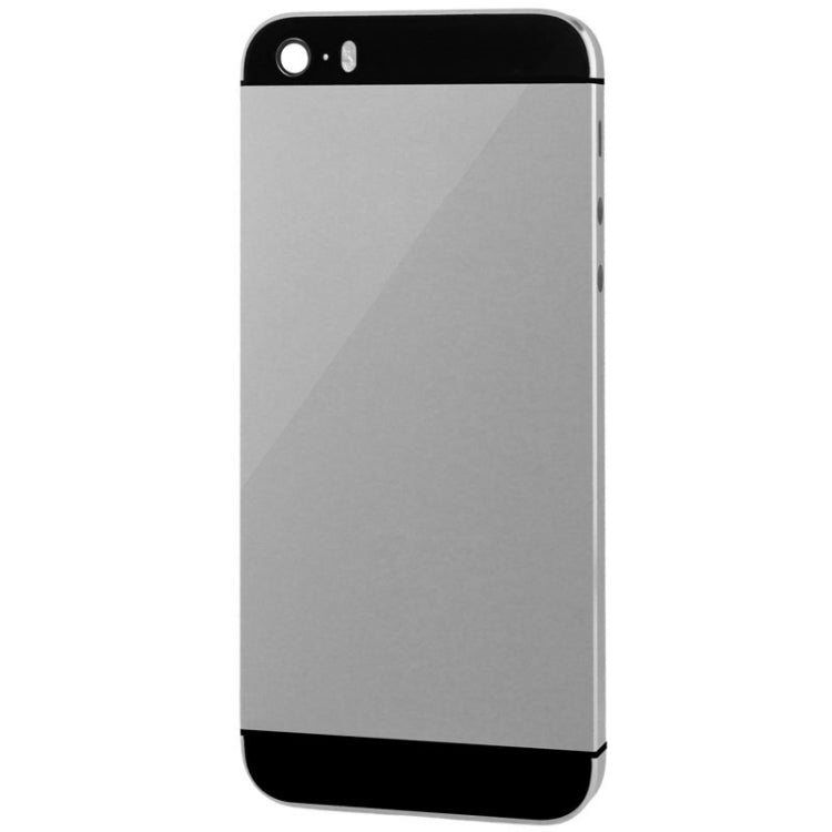 Full Housing Alloy Back Cover with Mute Button + Power Button + Volume Button + Nano SIM Card Tray for iPhone 5S, For iPhone 5S