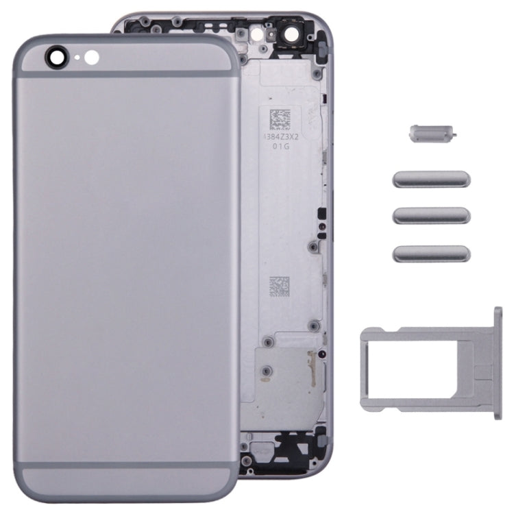 Full Assembly Housing Cover for iPhone 6, Including Back Cover & Card Tray & Volume Control Key & Power Button & Mute Switch Vibrator Key, For iPhone 6(with side kyes)