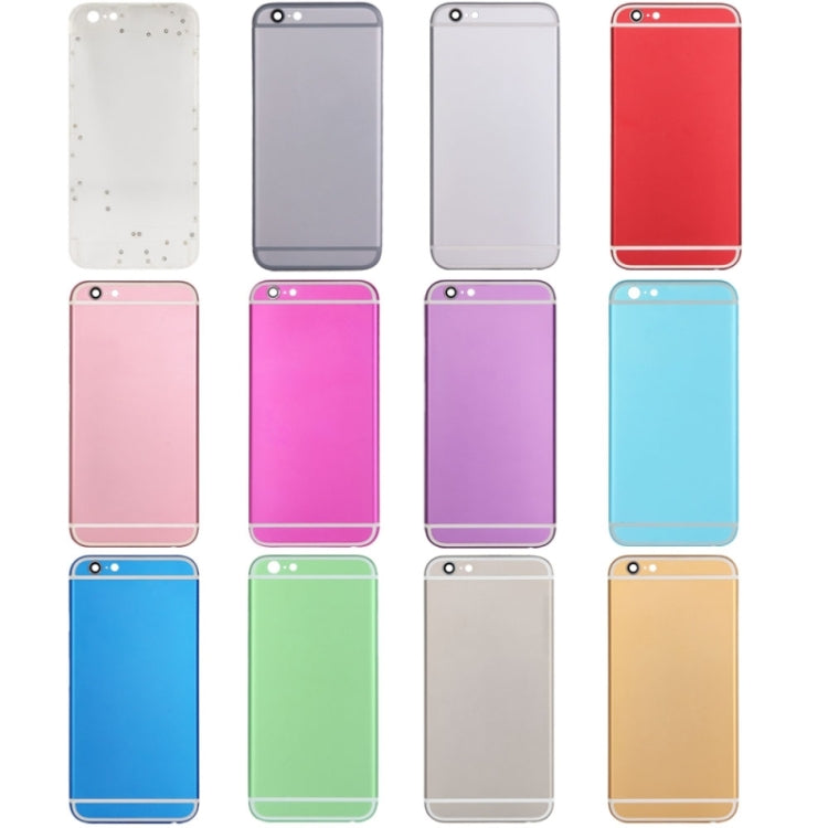 Full Assembly Housing Cover for iPhone 6, Including Back Cover & Card Tray & Volume Control Key & Power Button & Mute Switch Vibrator Key, For iPhone 6(with side kyes)